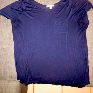 Casual navy blue top